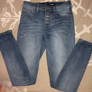 Express high waisted jeans